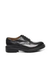 Doucal's Lace-up Leather Derby Shoes In Black
