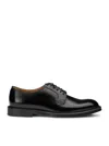 Doucal's Black Solid Lace Up Shoes In Black