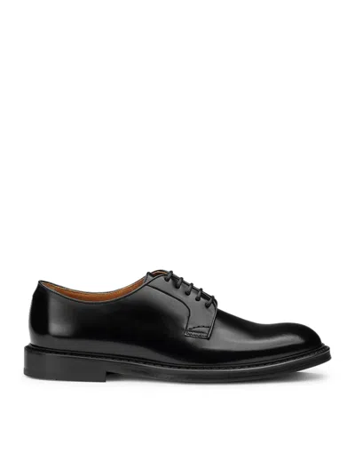 DOUCAL'S LEATHER LACE-UP DERBY SHOE