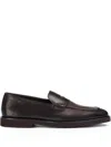 Doucal's Leather Loafers In Black