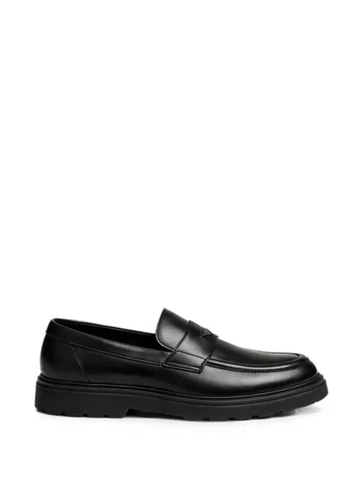Doucal's Leather Loafers In Black