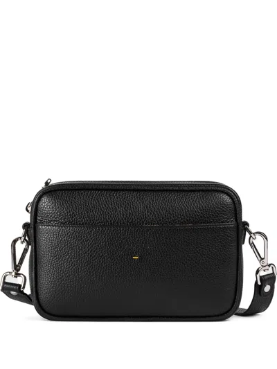 Doucal's Leather Messenger Bag In Black