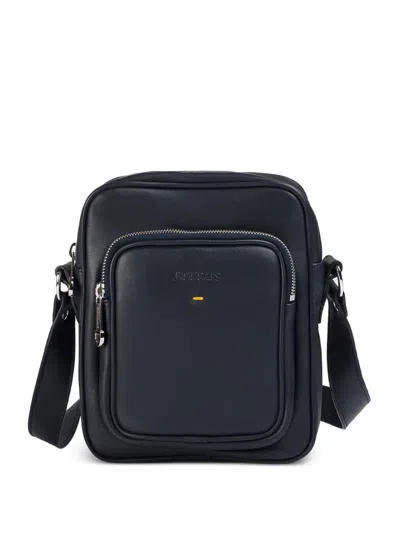 Doucal's Leather Messenger Bag In Pattern