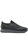 Doucal's Leather-panel Sneakers In Black