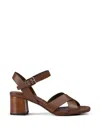 Doucal's Leather Sandals In Multi