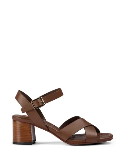 Doucal's Leather Sandals In Multi