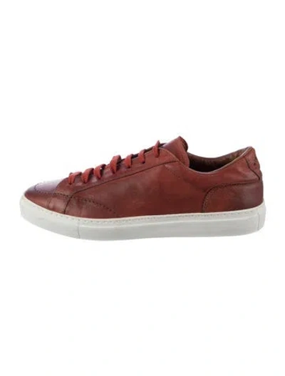 Pre-owned Doucal's Leather Sneakers In Red