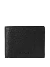 Doucal's Leather Wallet In Black