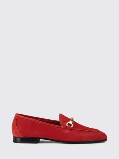Doucal's Hardware Suede Loafers In Red