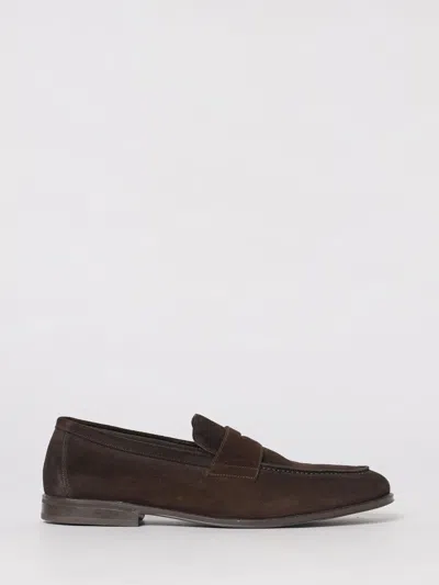 Doucal's Penny Adler Suede Loafers In Brown