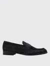Doucal's Man Loafers Midnight Blue Size 10 Soft Leather In Blue
