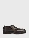 Doucal's Leather Monk-strap In Black