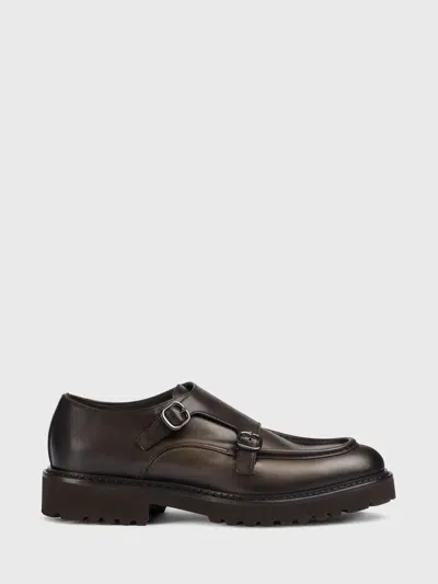 DOUCAL'S DOUCAL'S LEATHER MONK STRAP SHOES,F94209102