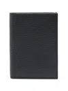 Doucal's Logo-debossed Leather Wallet In Blue