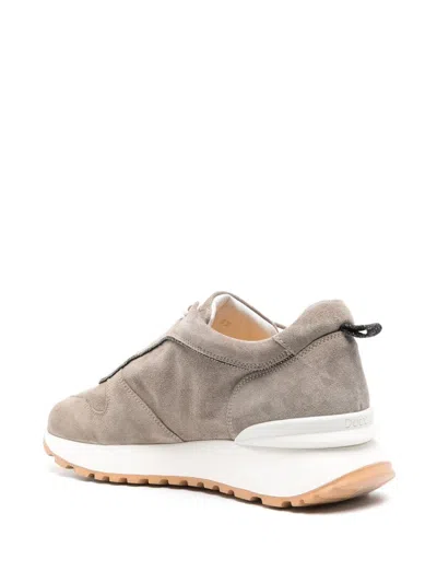 DOUCAL'S LOW-PROFILE TRAINERS WITH SUEDE UPPER AND CONTRASTING SOLE