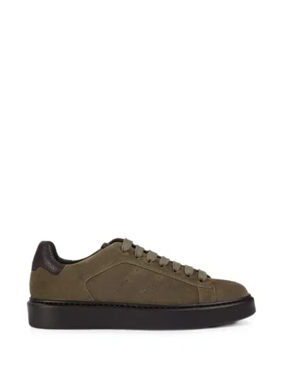 Doucal's Sneakers Men Color Mud In Multi