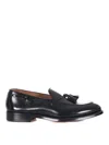Doucal's Tassel Leather Loafers In Black