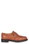 Doucal's Monk-strap In Leather In Brown