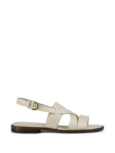 Doucal's Multi-strap Leather Sandals In Neutral