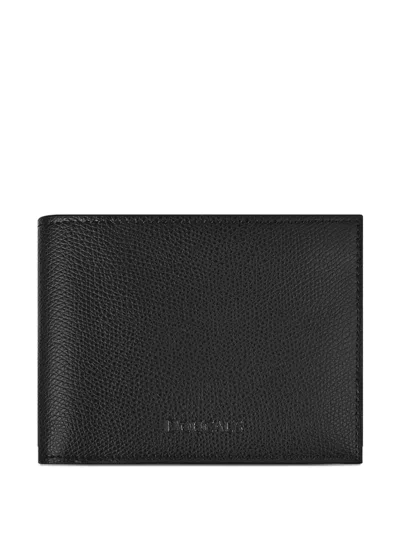 Doucal's Palmellato Leather Wallet In Black