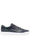 Doucal's Panelled Low-top Sneakers In 蓝色