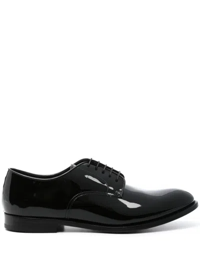 Doucal's Man Lace-up Shoes Black Size 9 Calfskin