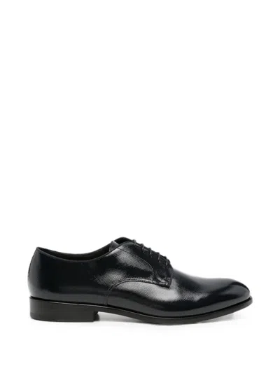 Doucal's Patent-leather Lace-up Derby Shoes In Black