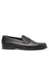 Doucal's Penny Loafer With Smooth Leather Finish In Multi