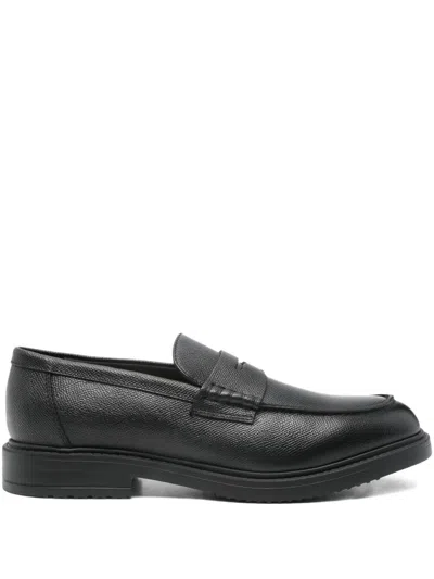 Doucal's Penny Loafers In Black