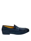 Doucal's Penny Moccasin (gm) Duke Ocean+blue Fdo In Blue