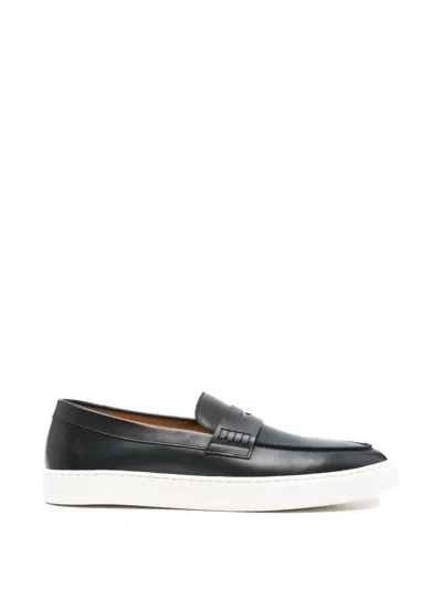 Doucal's Penny-slot Loafers In Black