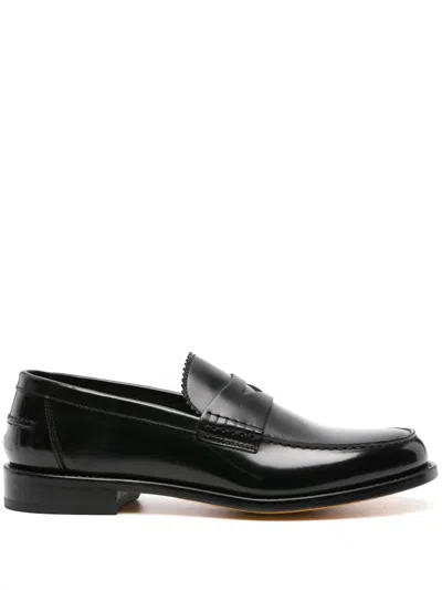 DOUCAL'S PENNY-SLOT PATENT LEATHER LOAFERS