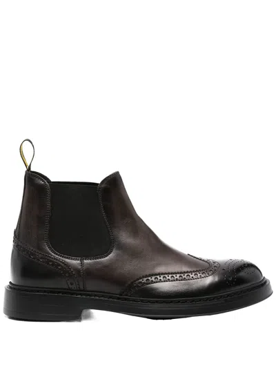 DOUCAL'S PERFORATED-EMBELLISHED BOOTS