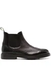 Doucal's Perforated-detail Chelsea Boots In Brown