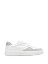 Doucal's Perforated Panel Sneakers In White