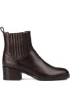 Doucal's Quilted Leather Chelsea Boots In Brown