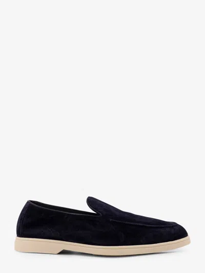 Doucal's Reverse Suede Loafers In Blue