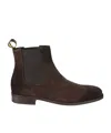 Doucal's Round-headed Short Boots In Brown