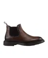 Doucal's Round Toe Chelsea Boots In Brown