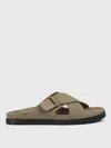Doucal's Crossover-strap Slide Sandals