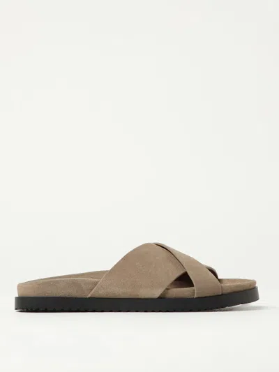 Doucal's Sandals  Men Color Camel In Animal Print