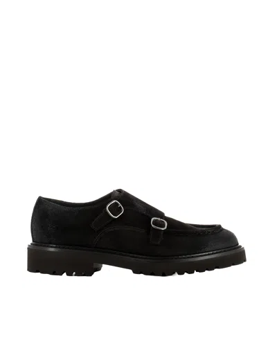 Doucal's Scarpa Double Buckle Parabout Commander Terre In Black