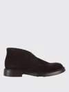Doucal's Man Ankle Boots Dark Brown Size 12 Leather In Brown