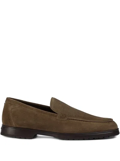 Doucal's Slip-on Suede Loafers In Brown