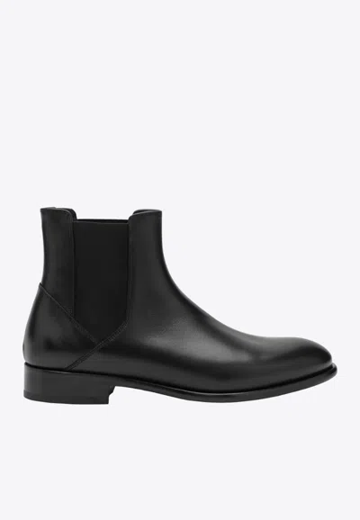 DOUCAL'S SMOOTH LEATHER CHELSEA BOOTS