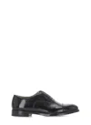 Doucal's High-shine Black Oxford Shoes With Lace-up Fastening In Black