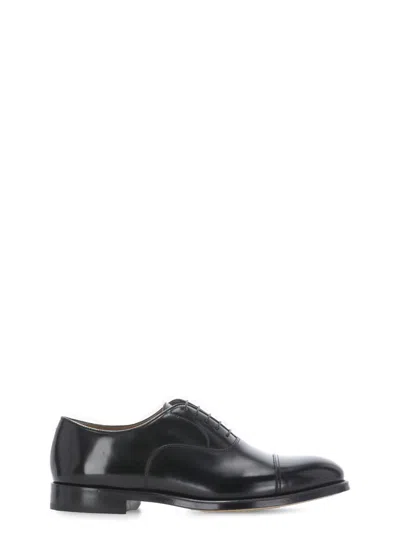 DOUCAL'S SMOOTH LEATHER LACE-UP SHOES
