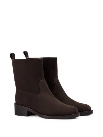 Doucal's Suede Ankle Boots In Multi