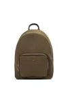 Doucal's Suede Backpack In Green