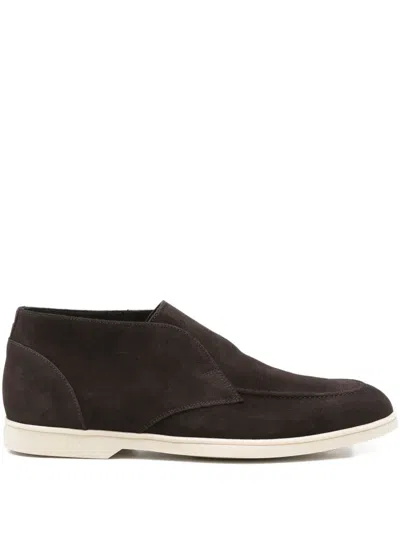 Doucal's Suede Boots In Brown
